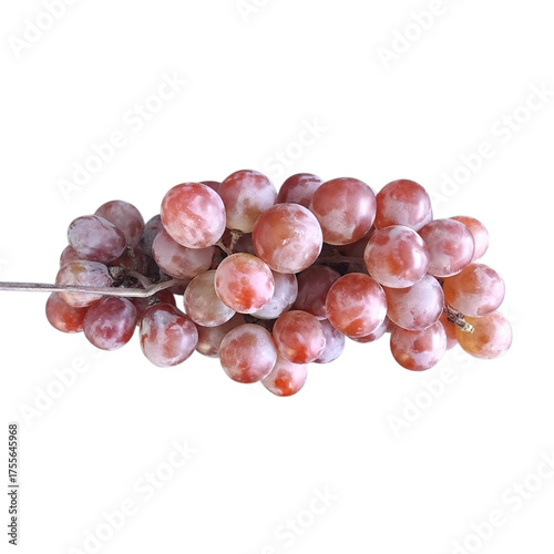 bunch of grapes isolated on white