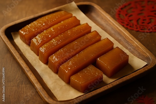 nian gao chinese sticky rice cake lunar new year dessert