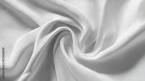 Twirl fabric texture background. Black and white. Texture overlay image.