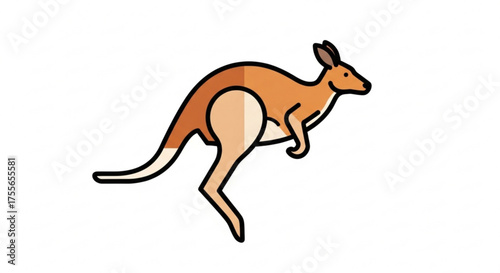 A dynamic kangaroo leaping with grace, capturing the essence of australian wildlife and its unique movement