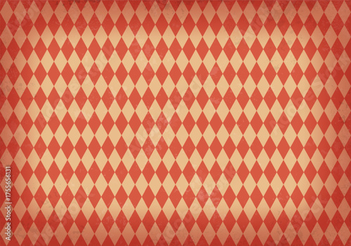 Retro background with grunge texture. Vintage pattern for circus, carnival show or festival. Vector illustration.