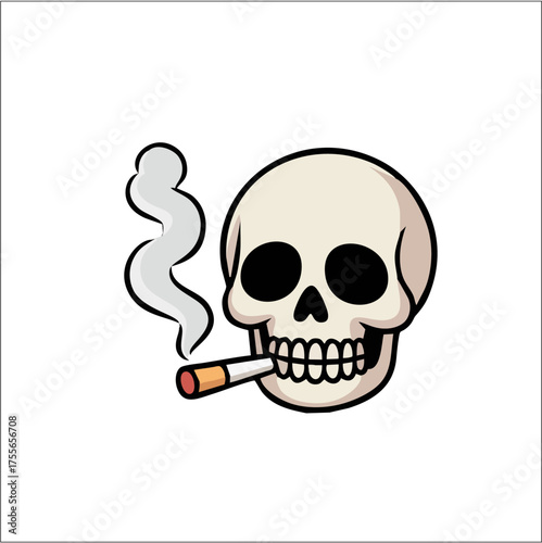 The iconic Jolly Roger skull and crossbones symbol is a vector illustration of a pirate flag warning of danger and death