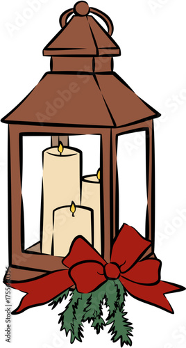 Vintage Christmas Lantern 3