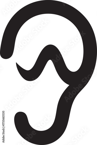 Hearing Health Silhouettes Ear Wave Tinnitus Relief Quietude Icon