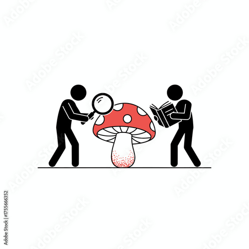 Tiny Explorers Discovering Giant Mushroom A Miniature Adventure