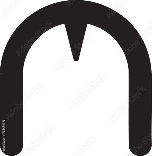 Geological Silhouettes Cave Entrance Archway Stalactite Natural Shelter Icon