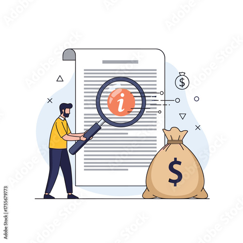 Examining financial documents closely to understand investment opportunities and potential risks involved.