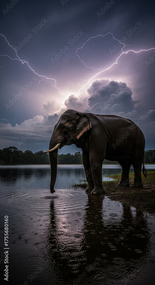 Fototapeta premium Elephant's Reach for the Sky