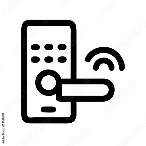 Smart Lock Icon Set — Technology, Smart, Security, Device, Home, Automation, Digital Icons