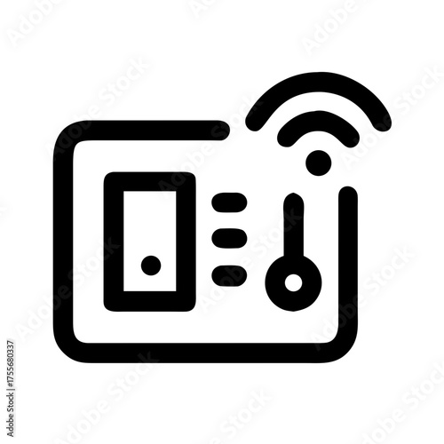 Smart Thermostat Icon Set — Technology, Temperature, Home, Control, Energy, Digital, Device Icons