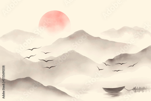 ChineseWatercolorBackground3