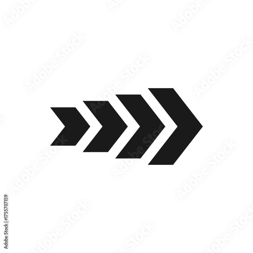 Abstract chevron arrow. Vector illustration symbol and icon.