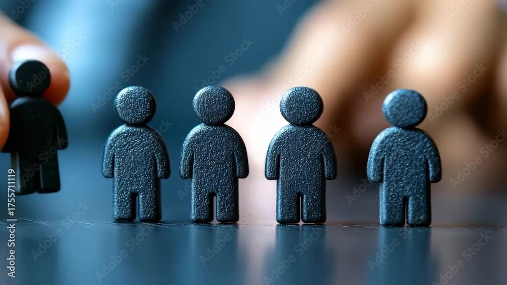 The employer selects a new employee from among the applicants Stock