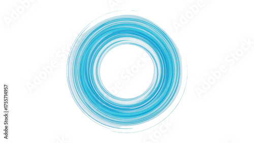 Dynamic blue circular swirl design element for modern creative projects