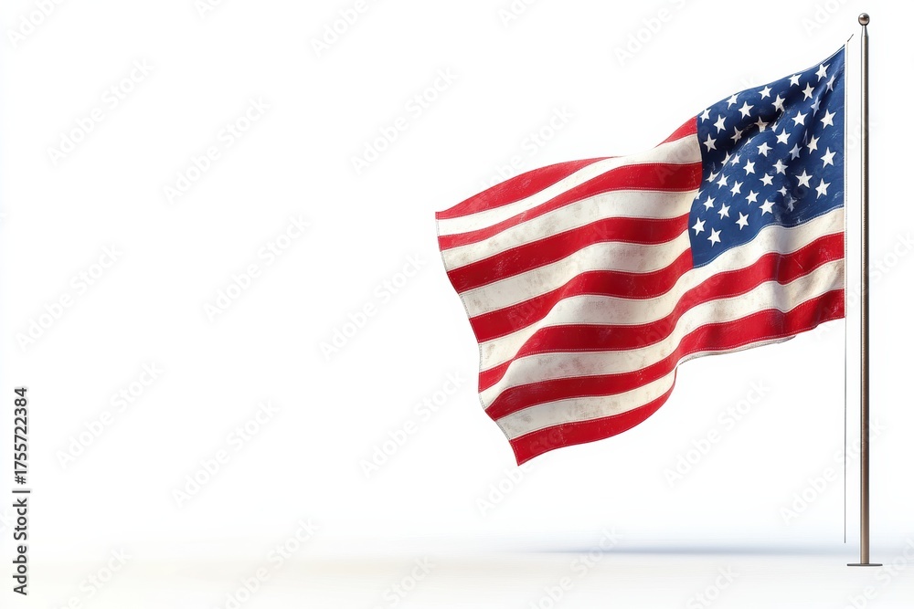 Fototapeta premium Ideas for layouts featuring the American flag for advertising purposes