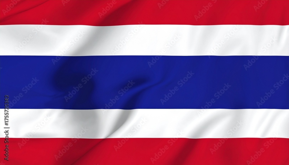 Naklejka premium Costa Rica flag with blue-white-red-white-blue horizontal stripes.