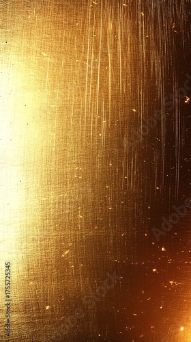 A stunning close-up of a golden textured surface with intricate scratches and specks, perfect for artistic and modern designs.