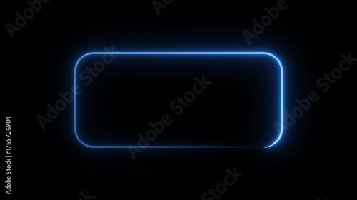 Glowing neon fire frame on black, webcam border facecam overlay.
