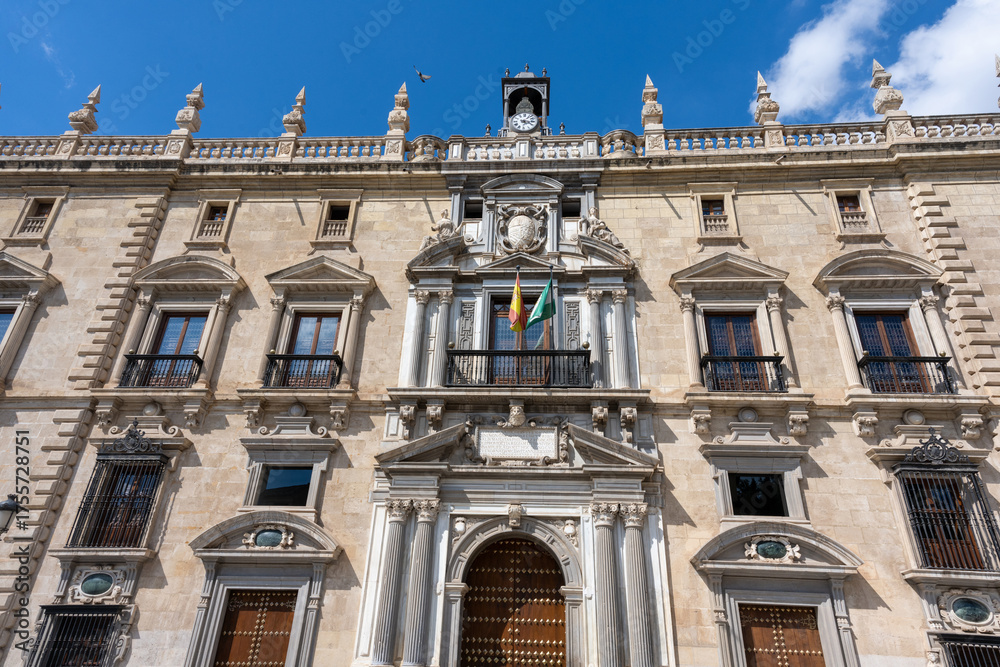 Fototapeta premium Courthouse of Granada, historic architecture in Andalusia