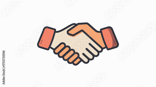 Two hands clasping in a friendly handshake, symbolizing agreement