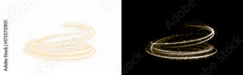 Foto Discover the Elegant Swirling Sparkle PNG Overlay, perfect for enhancing designs