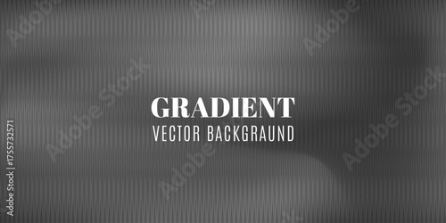 Gray Background white ribbed glass texture. Gray frosted acrylic reeded surface. Fluted door window close-up. Vector illustration.