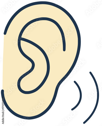 귀 건강 일러스트