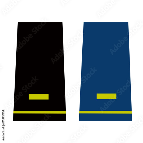Galon de passant d'épaule et de manche de l'armée de terre et de l'air de l'armée américaine : sous-lieutenant  (2nd lieutenant)