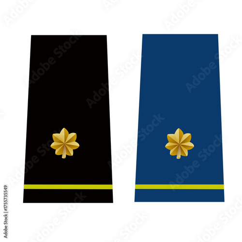 Galon de passant d'épaule et de manche de l'armée de terre et de l'air de l'armée américaine : Major