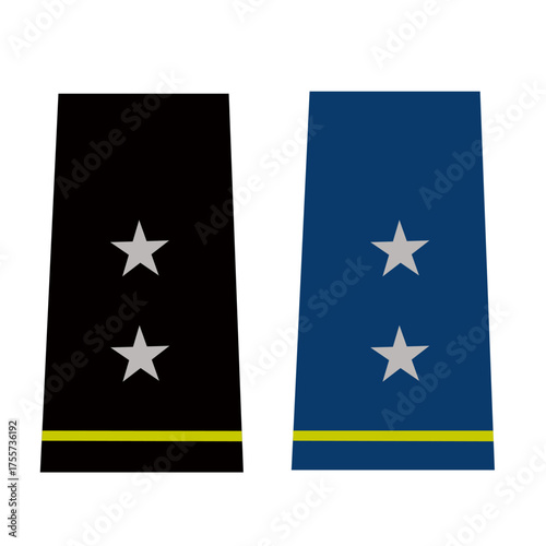 Galon de passant d'épaule et de manche de l'armée de terre et de l'air de l'armée américaine : Général de division