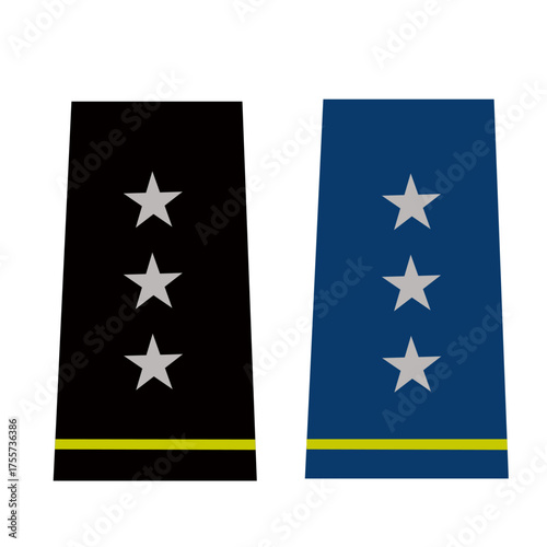 Galon de passant d'épaule et de manche de l'armée de terre et de l'air de l'armée américaine : Général de division (Lt general)