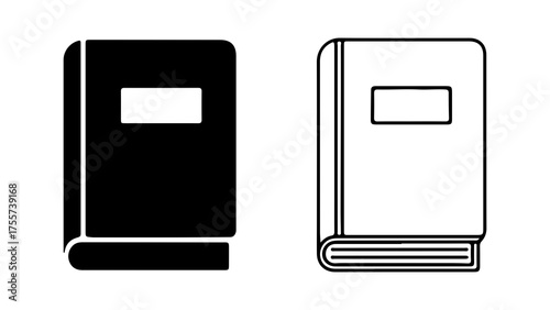 Closed books with transparent background