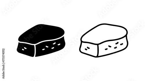 Cheese wedges with transparent background