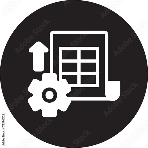 spreadsheet glyph icon