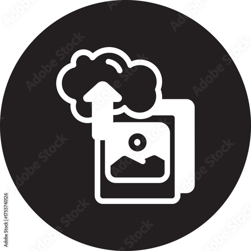 upload glyph icon