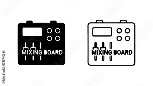 Mixing board icon with transparent background