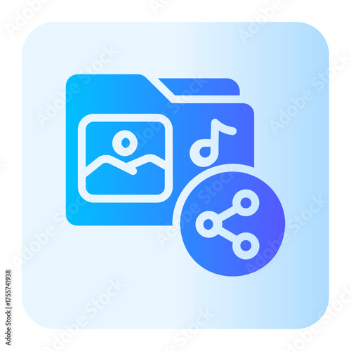 digital asset gradient icon