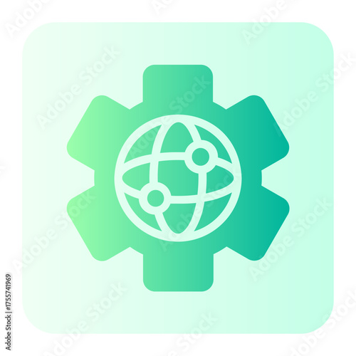 digital transformation gradient icon