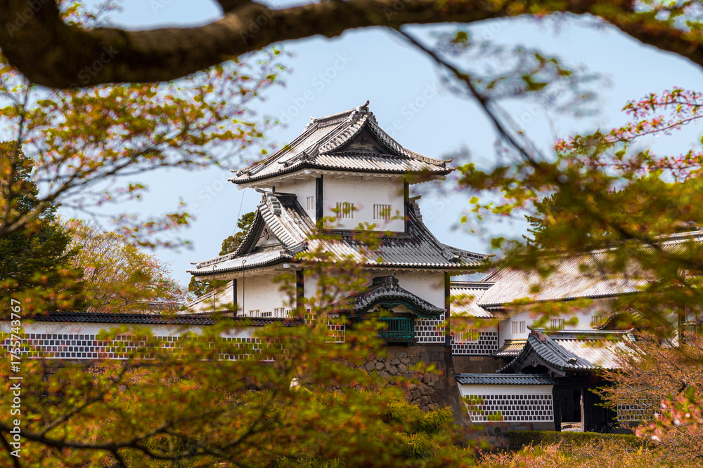 Obraz premium Kanazawa castle, Japan, South East Asia