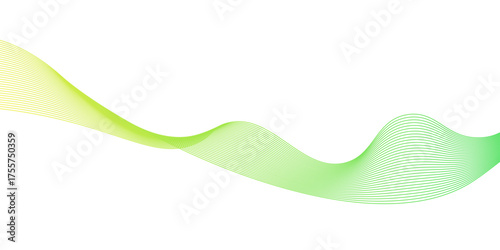 Obraz na plátně abstract green wave line background,wavy abstract green lines in wave shape, dat
