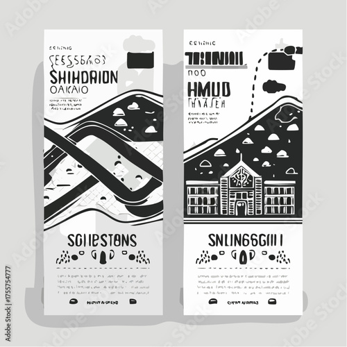 School admission roll up banner template. X banner design for school, college, university, coaching center