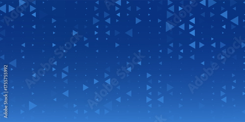 Triangles Halftone Pattern Vector Abstract Geometric Technology Background. Triangular Half Tone Texture. Minimal Style Dynamic Tech Wallpaper