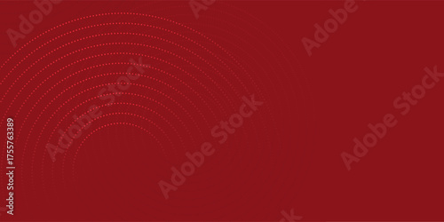 Collection of red concentric circles. Collection of radial sound wave or sonar rings. Pack of radar icon symbols, targets, dashed lines, halftones.vector illustration.modern.