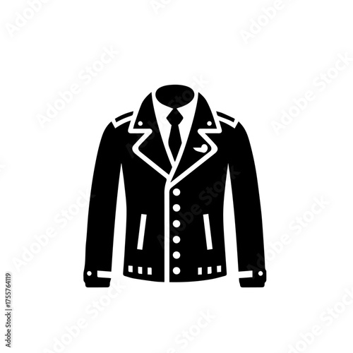 Classic Suede Jacket Vector Illustration