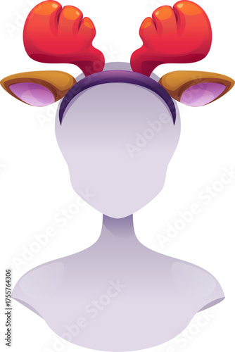 Reindeer Headband with Ears