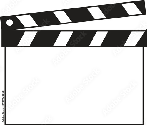 movie clapper board vector