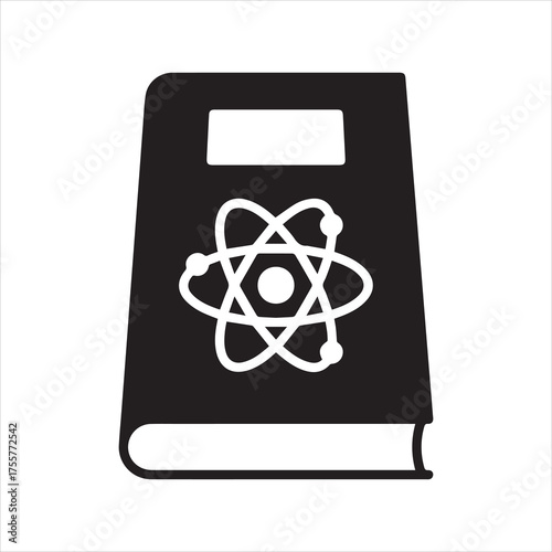 Physics and chemistry science textbook icons
