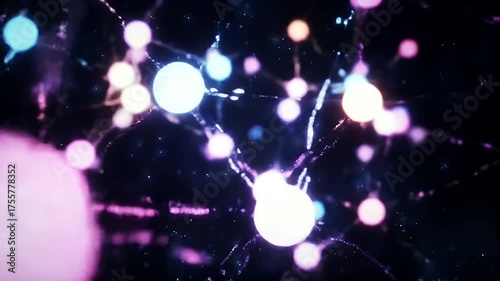 Colorful Spheres Abstract.