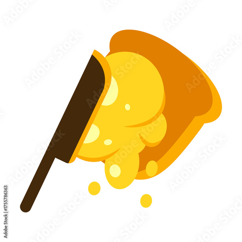 A Slice of Cheese Pizza Topped With Melted Cheese With A Knife Cutting Into It On A Transparent Background