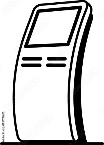  Information kiosk or touch screen display stand